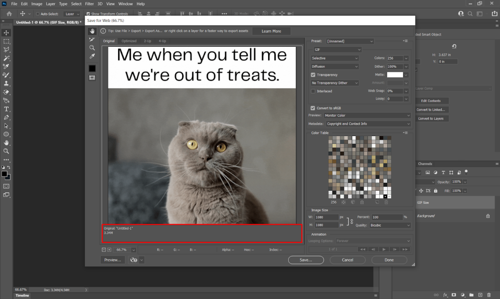 How to Reduce the Size of a GIF