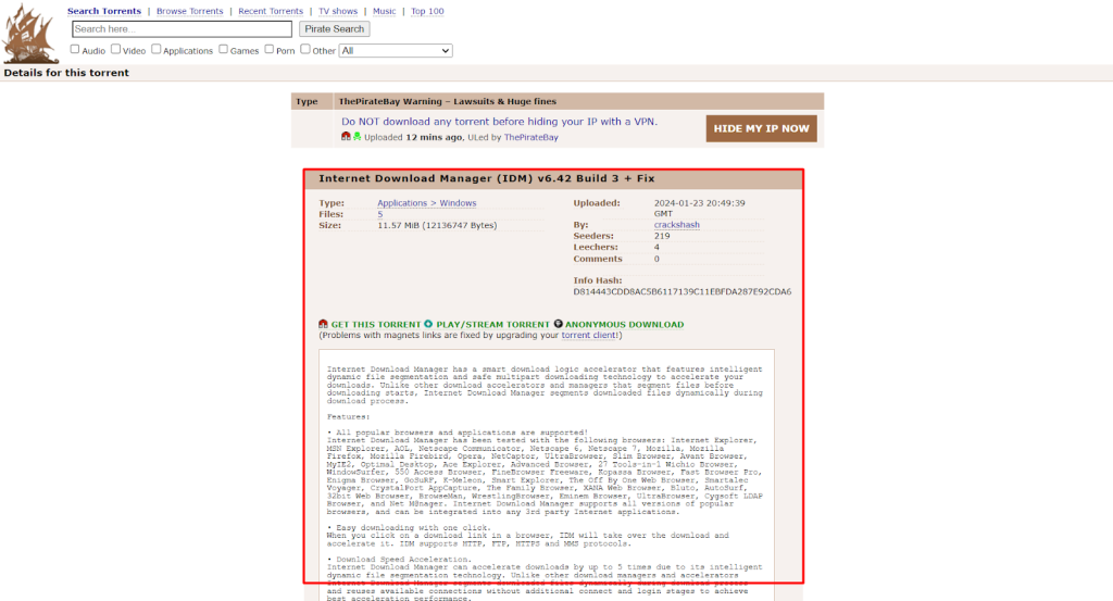 Installing pirated software without proper precautions 