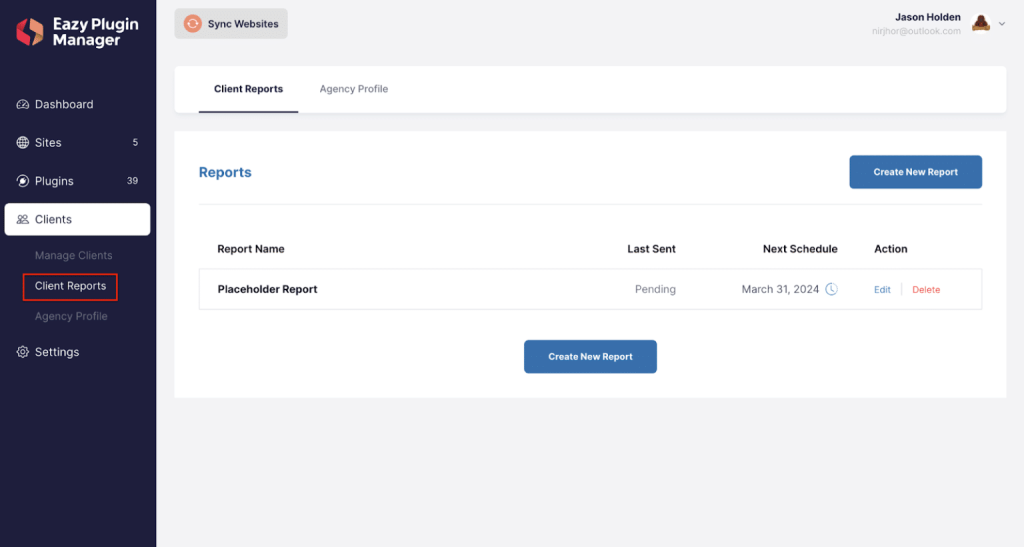 Automated Reporting for Clients