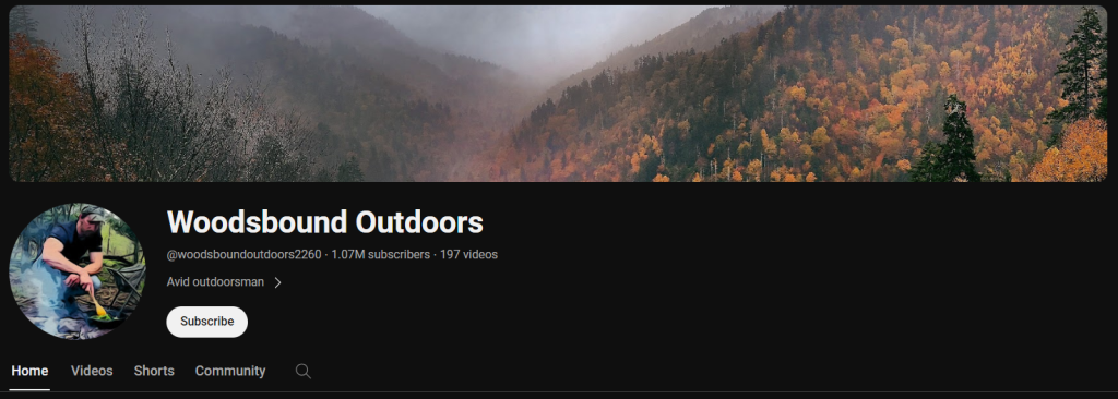Woodsbound Outdoors- YouTube Channel Ideas for Beginners
