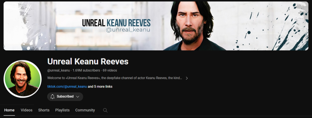 Unreal Keanu Reeves