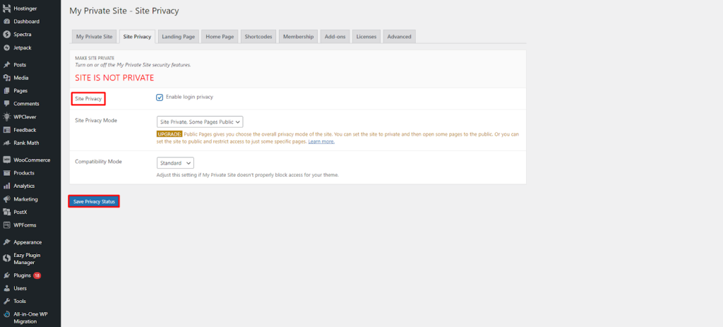 Login Privacy- How to Make a WordPress Site Private