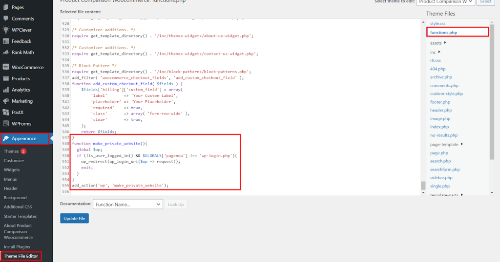 How to Make a WordPress Site Private without a plugin