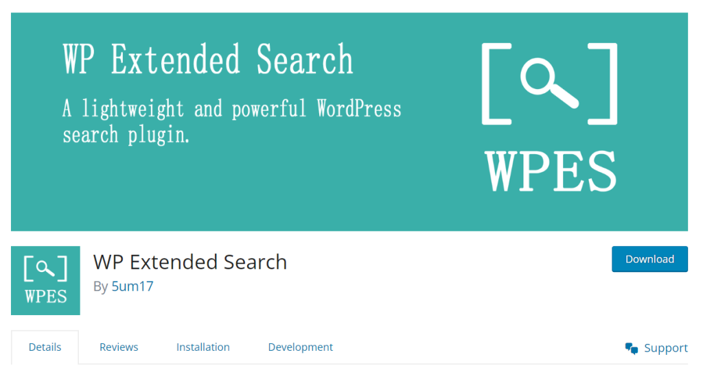 WP Extended Search