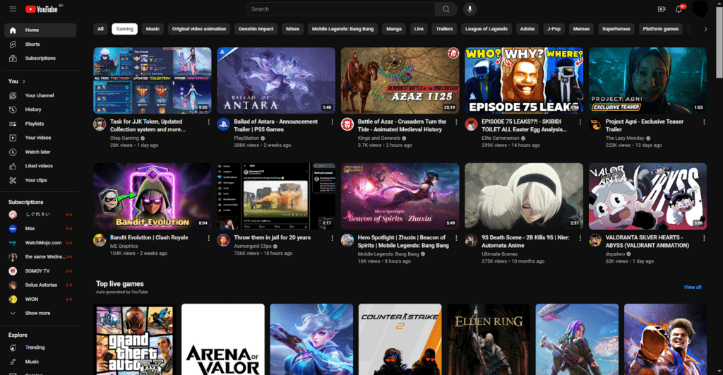 YouTube- Best Video Search Engines