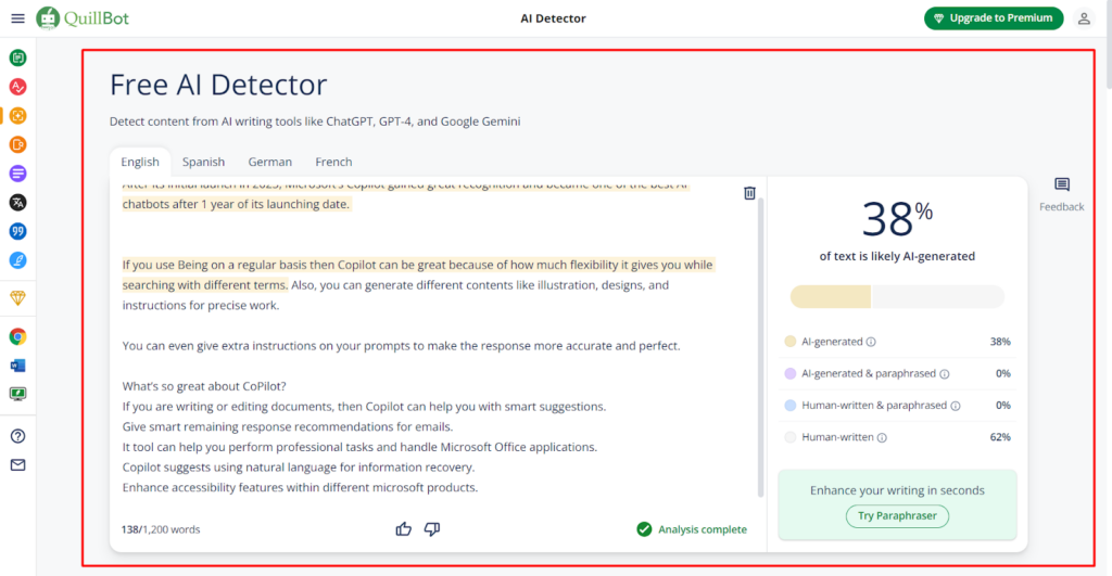 Quillbot- Best Chat GPT Alternative